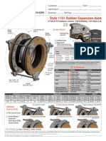 Style 1101 Rubber Expansion Joint: Shown With Control Unit GR/B Section Detail