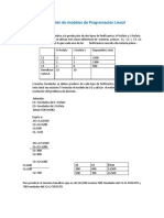 Formulación de Modelos de Programación Lineal PARTE 1