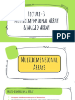 Lecture-3 Multidimensional ARRAY &jagged Array