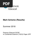 Mark Scheme (Results) : Summer 2018