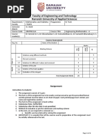 Faculty of Engineering and Technology Ramaiah University of Applied Sciences