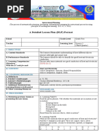 Cot Lesson Plan in Science 5