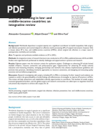 Sterile Processing in Low - and Middle-Income Countries