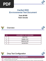 Cansat 2022 Environmental Test Document: Team #1095 Team Garuda