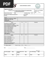 Commissioning Check List For Access Control System