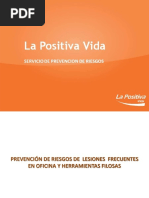 Prevención de Riesgos de Lesiones Frecuentes en Oficina y Herramientas Filosas - OIS - 2H