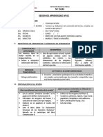 Sesión de Aprendizaje #02-Leemos y Deducimos El Contendio Del Texto Cuáles Son Nuestros Derechos