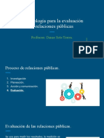 Metodología para La Evaluación de Relaciones Públicas