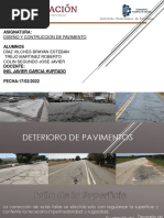 DETERIORO DE PAVIMENTOS Presentación