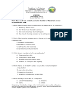 Science 6 Summative Test 1 Part I. Read Each Item Carefully and Write The Letter of The Correct Answer On Your Answer Sheet