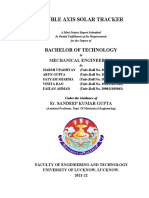 Double Axis Solar Tracker: Bachelor of Technology