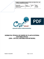 CNT - 2016v3 - Normativa de Diseño de Planta Externa Con Fibra Optica Odn