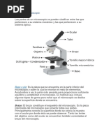 El Microscopio y Sus Partes