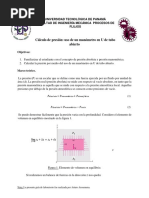 Laboratorio #3 Cálculo de Presión Con Manómetro en U de Tubo Abierto