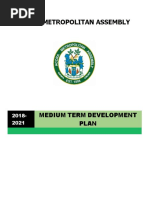 Accra Metropolitan Assembly Medium Term Development Plan 2018-2021