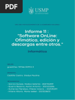 Informe S11 - Software Online