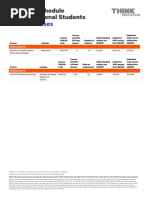 Health Courses: 2022 Fee Schedule For International Students