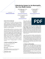 Preprint Not Peer Reviewed: Web-Based Health Monitoring System For The Municipality of Sta. Cruz Health Centers