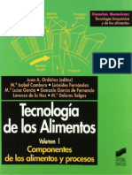 Tecnología de Los Alimentos Vol I Componentes de Los Alimentos y Procesos - Juan Ordoñez