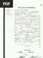 Acta de Nacimiento - Modelo Acta de Nacimiento