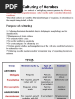 Culturing of Aerobes & Anaerobes