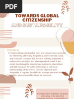 Global Citizenship and Sustainability