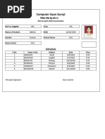 Computer Gyan Guruji: Schedule