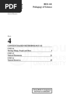 BES-141 Pedagogy of Science: Content Based Methodology-Ii