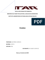 2da Evaluación - Costos 1 Sección 5300 - Rayzabeth Dorante