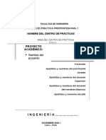 Estructura de Informe de PPP I - 2022 1