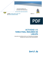 Trabajo #3 Ley Nacional de Sistema Integral de Justicia para Adolescentes.