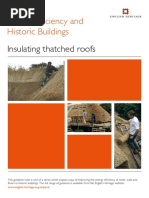 Energy Efficiency and Historic Buildings: Insulating Thatched Roofs