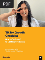 Tiktok Growth Checklist: Howtogofrom0 To 1.6 Million Followers