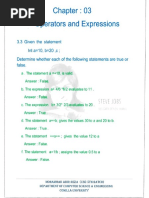 E Balagurusamy CH 3 Solution