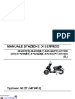 Piaggio Typhoon 50 2T MY2010 Service Station Manual ENG