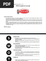 SWOT Model Analysis of Acecook