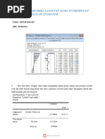Tugas Ekonometrika Lanjutan Hasil Interpretasi Pengujian Masalah Stasioner
