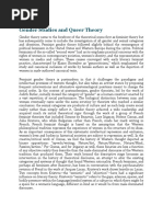 Gender Studies and Queer Theory