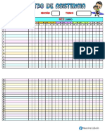 Registro de Asistencia Mes de Junio-Maestra Lizbeth