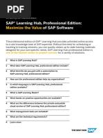 SAP® Learning Hub, Professional Edition: of SAP Software: Maximize The Value