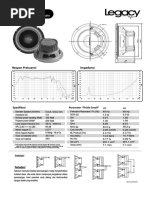 LG-838-2 MK: Legacy - 8 Inch - Subwoofer