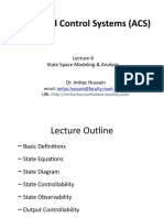 Lecture 6 State Space Modeling Analysis