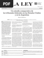 Bianchi, Alberto - Un Estudio Comparativo de Los Tribunales Federales de Estados Unidos y en La Argentina