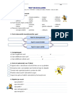 Test Stiinte Intruitext Pamantul Mediu de Viata