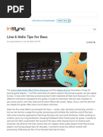 Line 6 Helix Tips For Bass