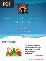 Promoción y Prevención en SM