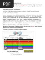 Codigo de Colores de Resistencias