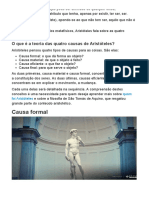 Teoria Das Quatro Causas de Aristóteles (Explicação Completa)