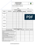 Avance de Aprendizaje y Logros 2021 - Sedes