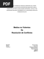 Medios No Violentos de Resolución de Conflictos